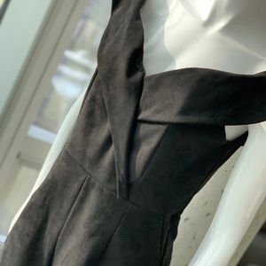 Luxxel Velour Black Romper - New, never worn